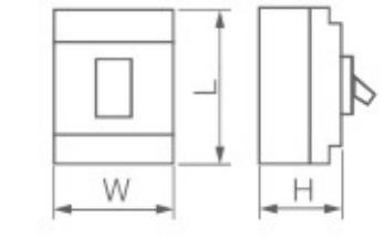 Dimensions du disjoncteur électrique 400 A